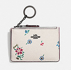 Coach ID case with wildflower print