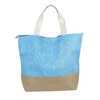 Load image into Gallery viewer, Canvas Tote Bag Burlap Bottom- Blue
